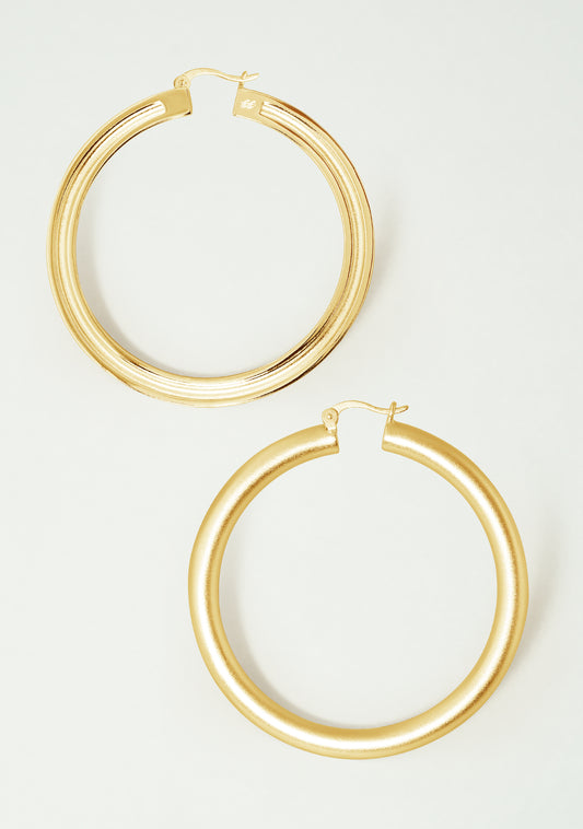 Hoop Earrings 18K